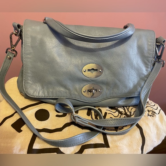 Zanellato Postina Daily Shoulder/Crossbody Bag (Light Blue) - Picture 1 of 10